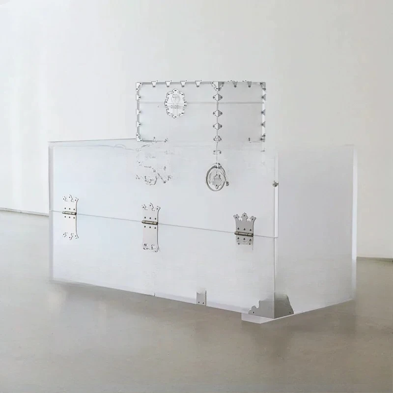 

New Chinese locker acrylic storage box simple storage cabinet retro wabi sandy wind retro cabinet is a bookcase