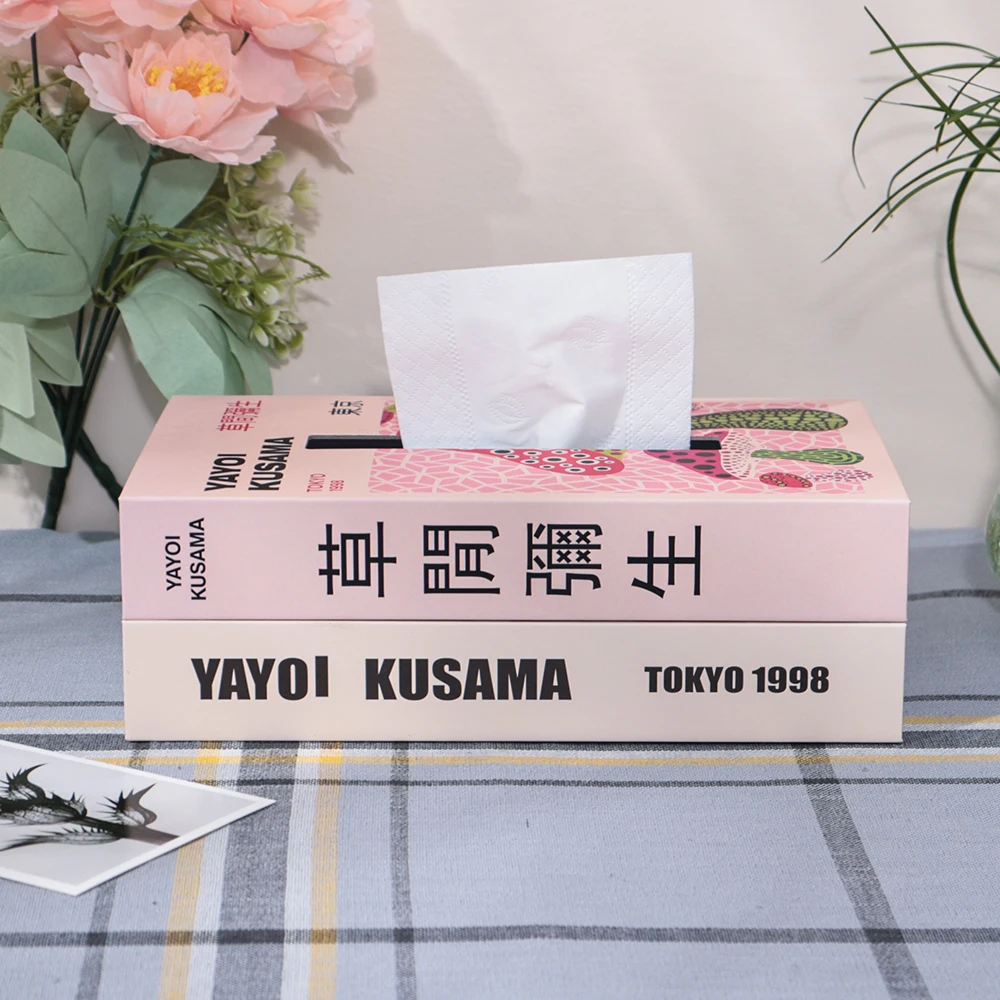 Mode Buch Stil Tissue Box Serviette Halter Fall Papier Box Container Luxus Schlafzimmer Lagerung Box Hause Tisch Dekoration Ornamente – Detail 5