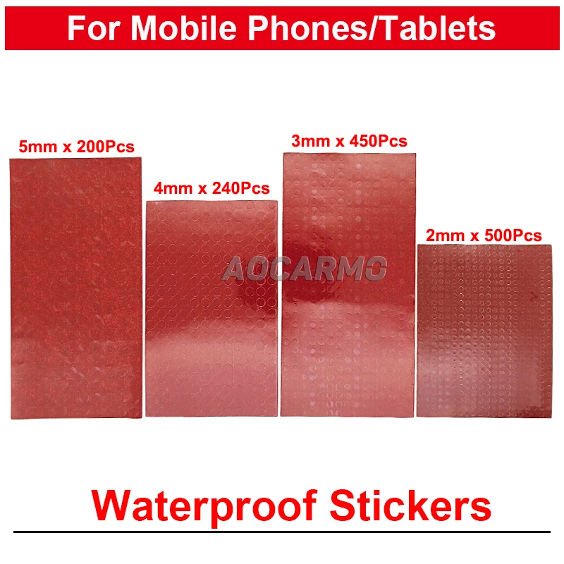 

2mm 3mm 4mm 5mm 10mm Ремонт гарантия хрупкие этикетки хрупкие наклейки винты для мобильных телефонов Планшет для iPhone Красный при влажности