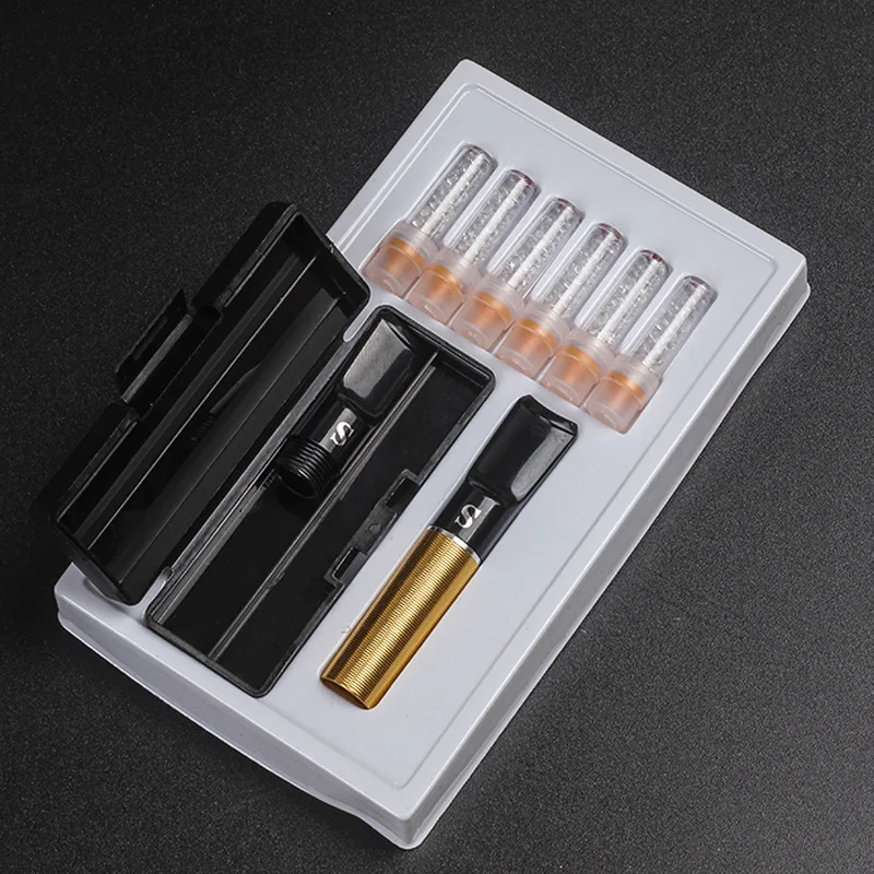 SANDA cigarette holder replaceable core filter Healthy Microfilter Smoke Mouthpiece Reduce Tar Washable Tobacco Filter Men Gifts