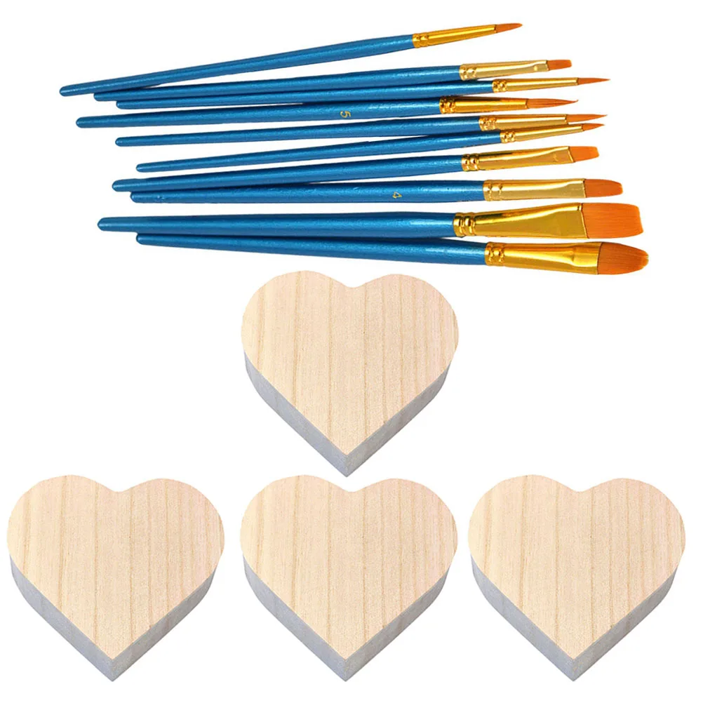 1 Juego de cajas de almacenamiento Vintage sin pintar con forma de corazón de madera para manualidades, contenedor de joyería ganizer, cajas pequeñas de madera, accesorios de costura