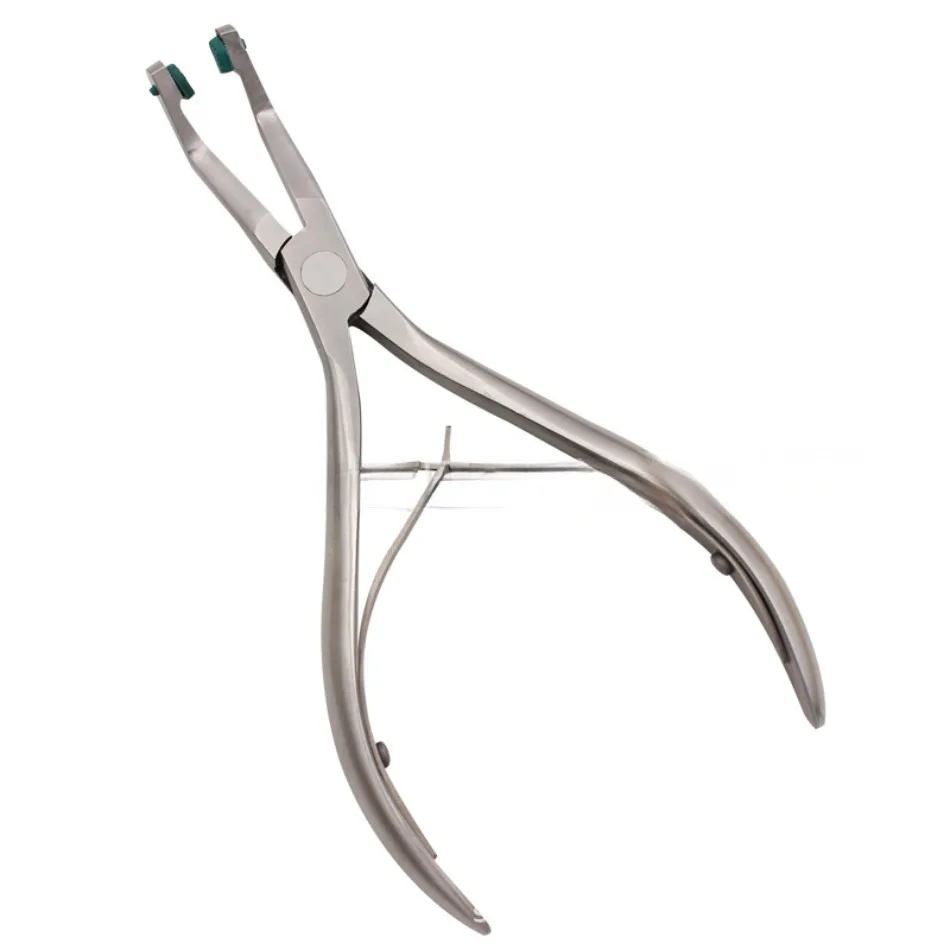 

Dental Stainless Steel Crown Plier Remover with Green Rubber Tipped Durable Dentistry Dental Tools