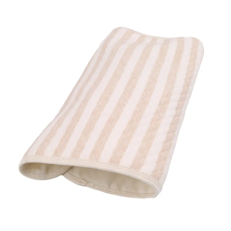 One Piece Brown Stripe Baby Waterproof Urine Mat Washable Changing Table for Kids Reveiving Blanket Infant Changing Pad Cover