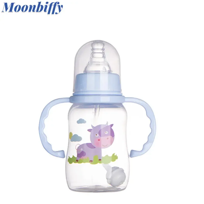 

1pc Kids Cup Cartoon Water Bottles for Kids Baby Feeding Bottles Newborn Baby Milk Bottle Baby Accessories Hand Shank for Bottle