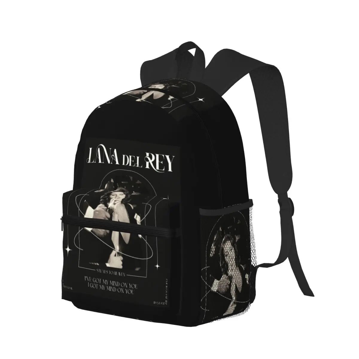 Lana Del Rey Student Backpack School Bag Hiking Travel Daypack for Boys Girls Bookbag Shoulder Bags