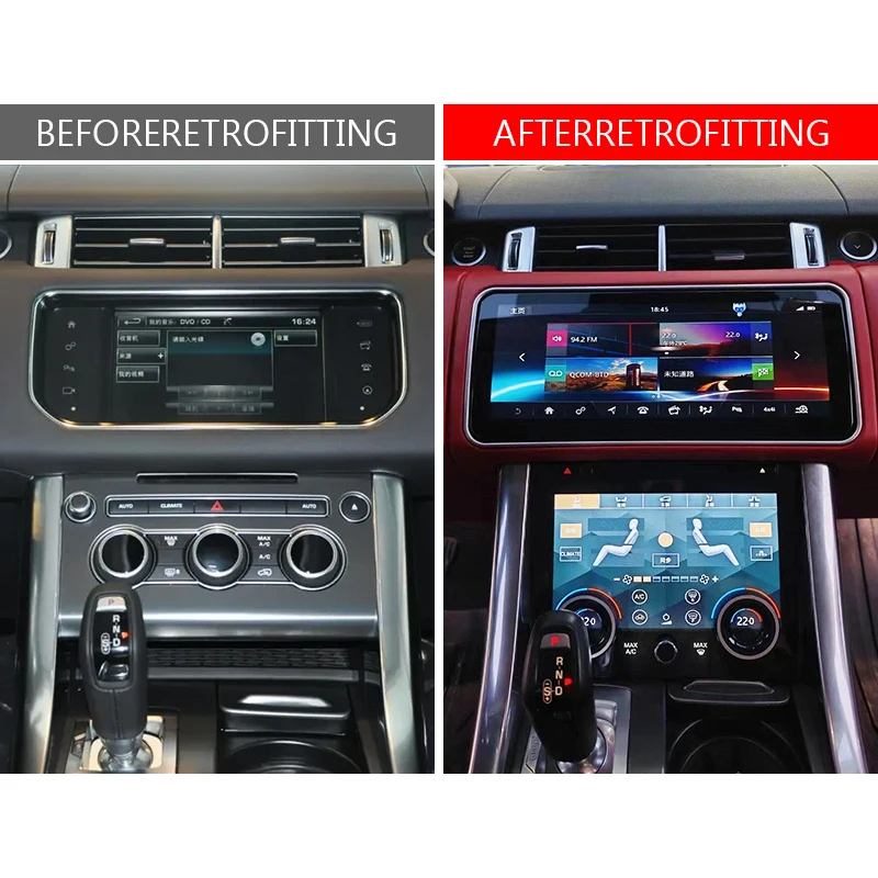 Car Modification Interior Central Control Screen Air Conditioning Control Screen Car Upgrade