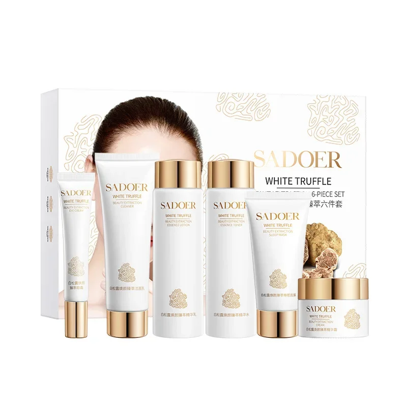 Top White Truffle Radiance and Essence Six-piece Set of Moisturizing, Brightening and Firming Skin Care Products