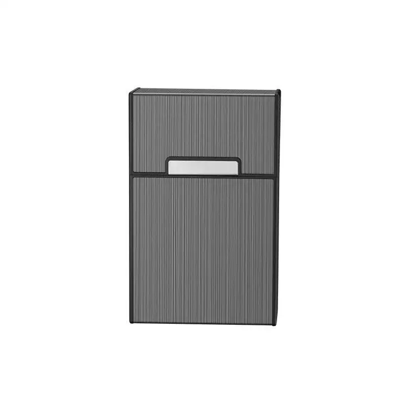【New】1PC New Metal Cigarette Case 20 Cigarette Capacity Crush Proof For Daily Commute Outdoor Use image 4