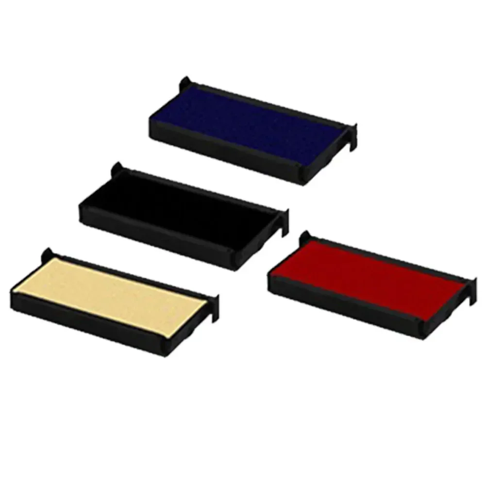 Almofada de tinta 1x substituição para Trodat Printy 4912 selos auto-tintados à base de água preto/azul/vermelho