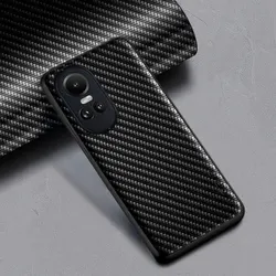 Carbon Fibre Shockproof Slim Case for Oppo Reno 11 10 8 T 7 6 Pro Plus Non-Slip Full Body Protective Phone Case