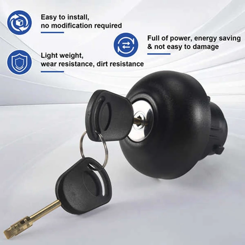 Super Sale 2Set Car Fuel Tank Cap Filler Cap Inner Cap Lock with Keys 9C119K163AA for Ford Transit 2006-2019