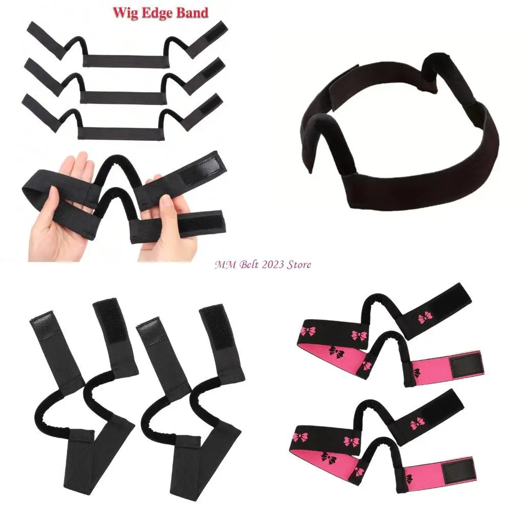 

49ME 2 Piece Elasticated Retention Bands Pair Multi Scenario Fasteners for Helmets Headwear Practical Washable Fabric