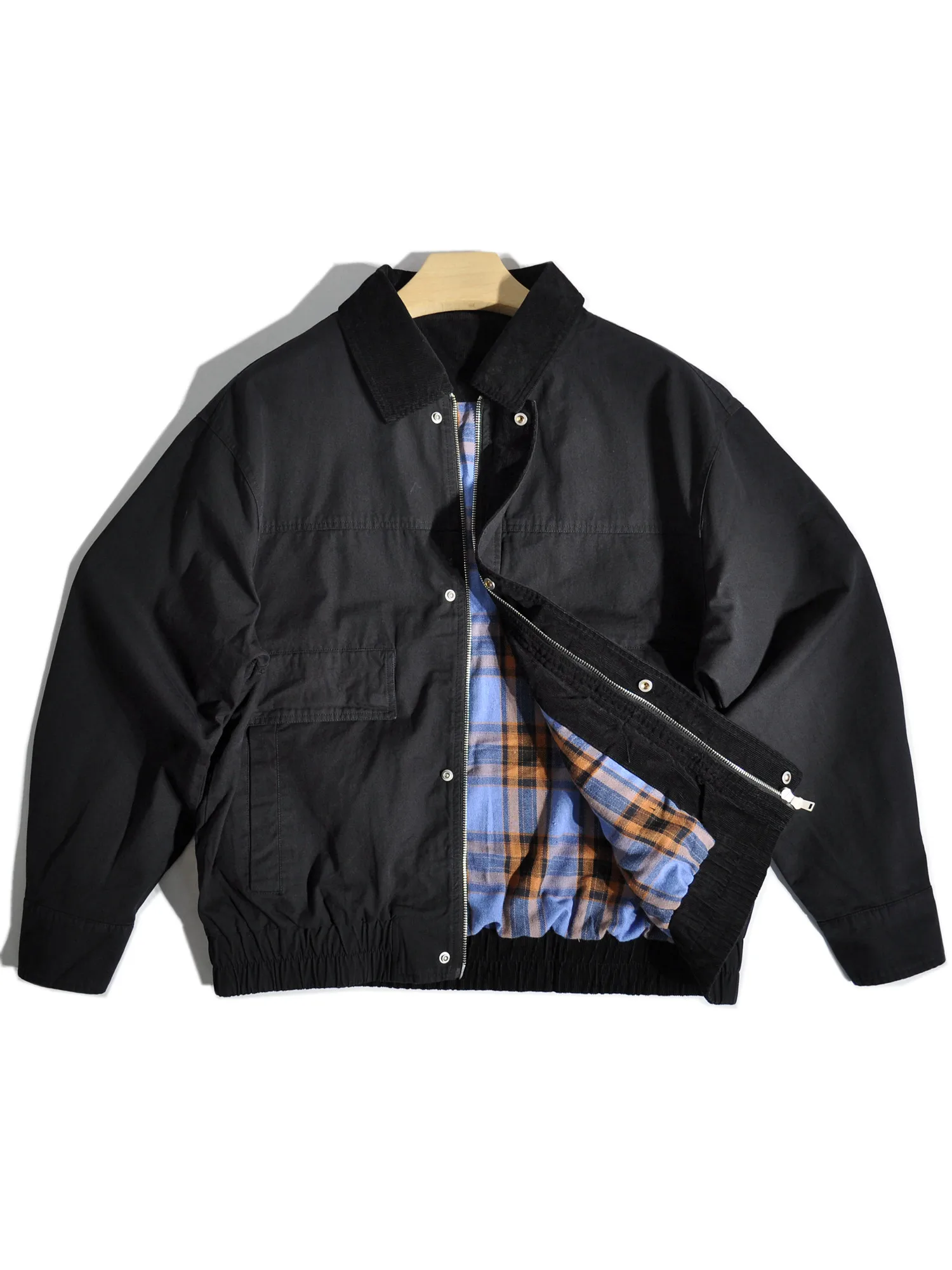 Cappotto in cotone allentato semplice da uomo in stile americano retrò Amikaji Nuovo arrivo