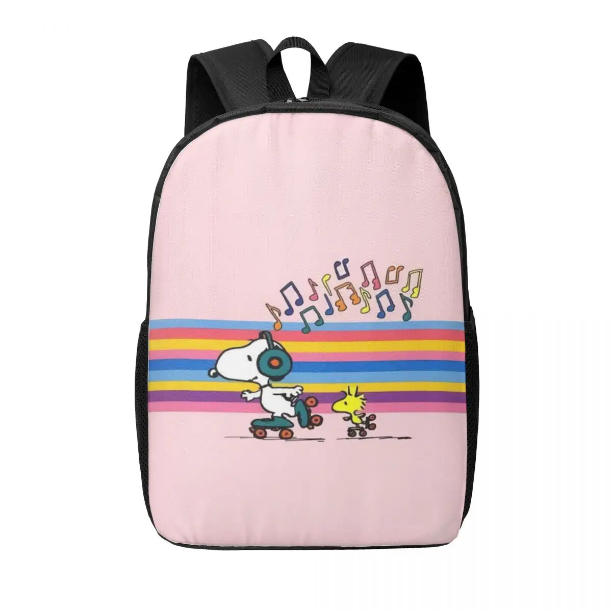 Custom S-Snoopys Woodstock Backpacks for Boys Girls Anime Cartoon College School Travel Bags Bookbag Fits 15 Inch Laptop