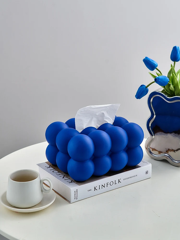 

Creative Ceramic Tissue Box Nordic Ins Living Room Decoration Coffee Table Paper Towel Organizer Dining Table Decor Home Decore