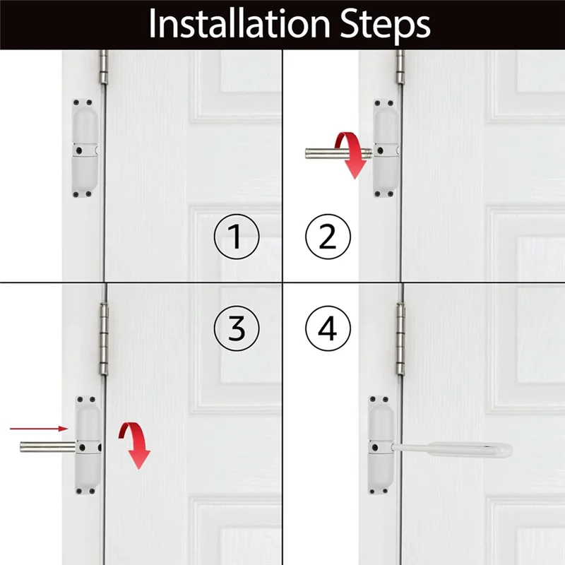 

Y42A-2 PCS Door Closer Adjustable Close Door Hinge For Convert Hinged Doors To Self-Closing,Door Closer Auto