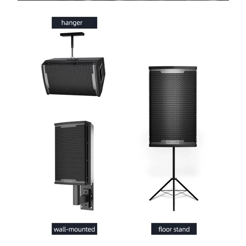 Theater Professional Stage Performance Full Set of Karaoke Speakers 8 Inch 10 Inch 12 Inch Transparent Bar Karaoke Sound Set
