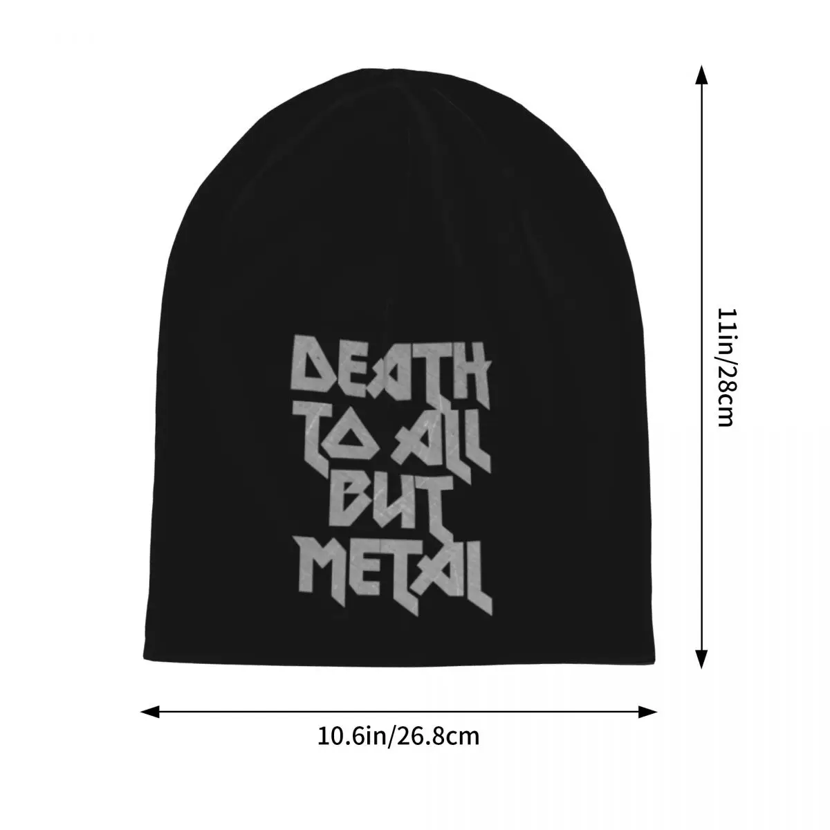 Death To All But Metal Bonnet Hats Steel Panther Slogan Skullies Beanies Men Women Y2K Cool Elastic Beanie Hats Autumn Gym Caps