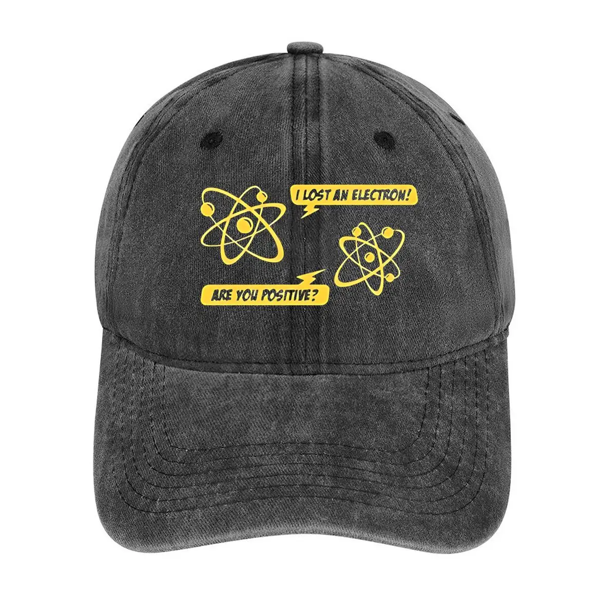 

Brain - related colorful graphic in a science - and - themed design Washed Baseball Cap