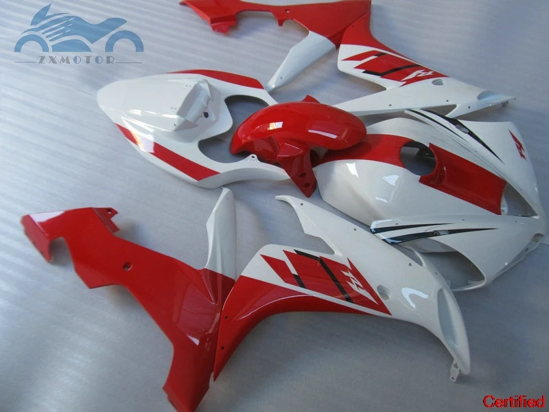 

Бесплатные индивидуальные комплекты литьевых обтекателей, подходящие для YAMAHA 2004-2006 YZFR1 04 05 06 YZF R1, комплект белых, красных пластиковых обтекателей 27