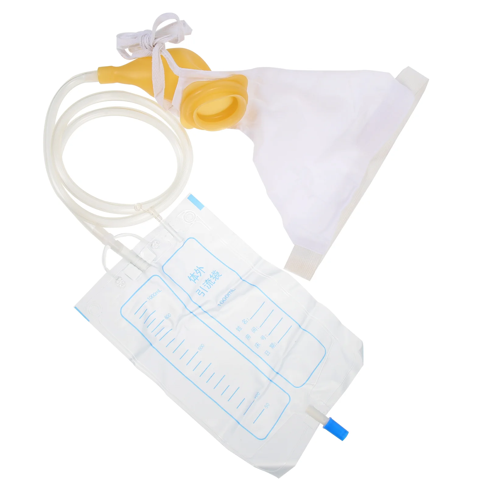 Men's Urinal Urinary Drainage Bag Patient Supply Breathable Urine Collection Plastic Pouch Comfortable Man