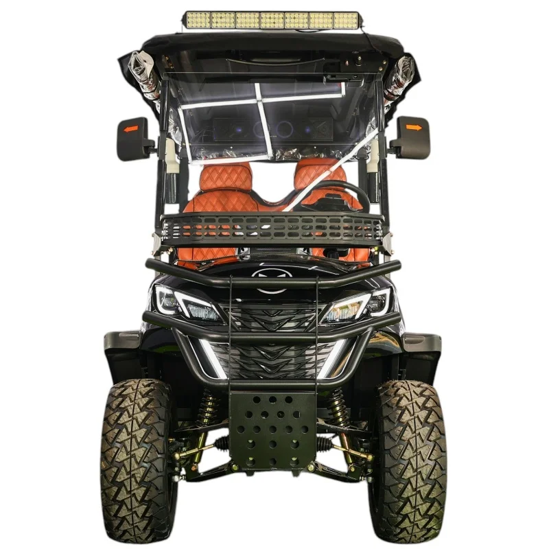 72V New Lithium Battery Four Wheel Drive Golf Club Cart 4*4 Off Road Hunting Practical 4*4 4/6/8 Seater Golf Cart