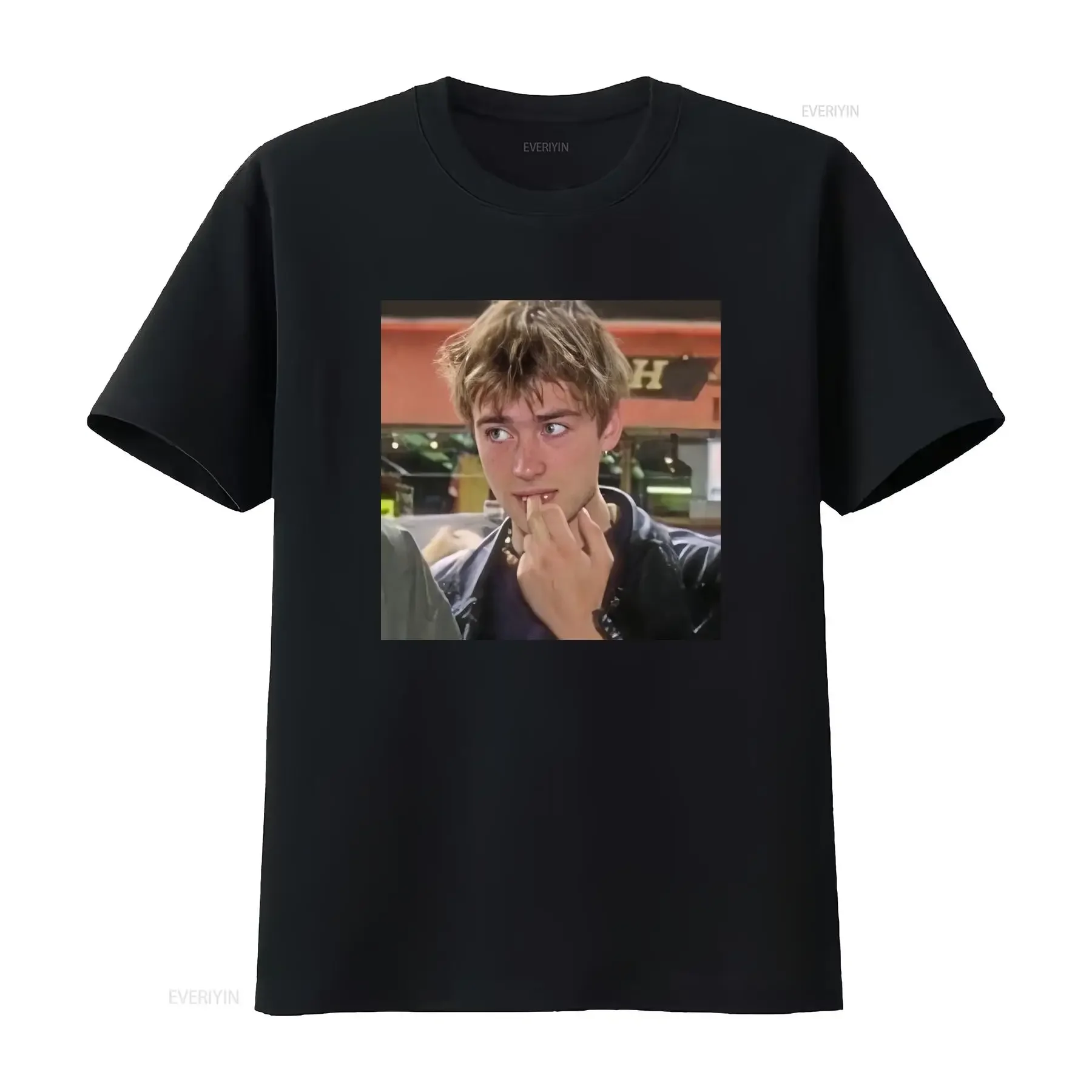 Damon Albarn Photo Print T Shirt for Men Stylish and Unique Design vintage Washed streetwear Top For Everyday Wear graphic