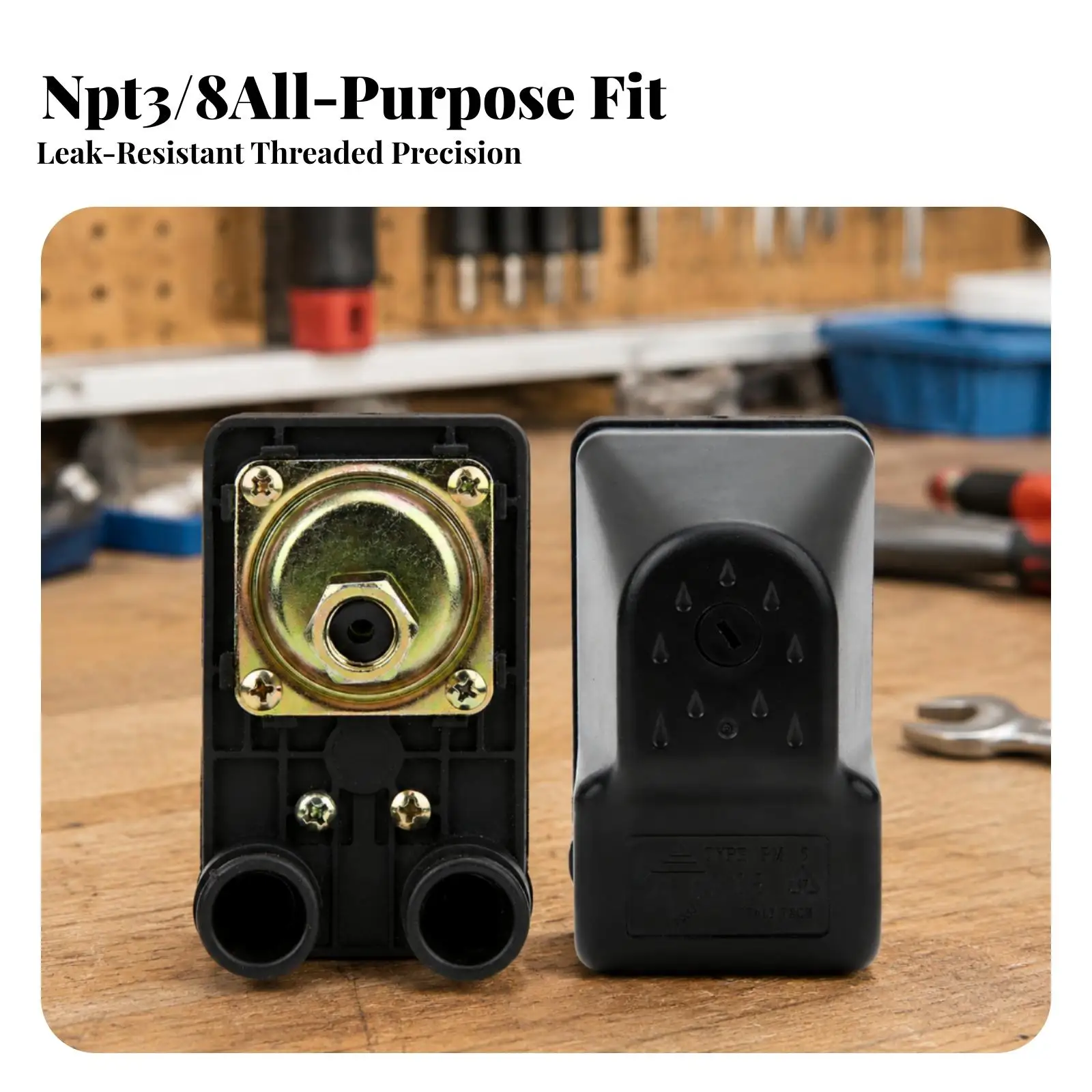 Compact Three Phase Pressure Controller Automatic Pressure Switch with NPT 3/8 Female Thread for Mechanical Systems
