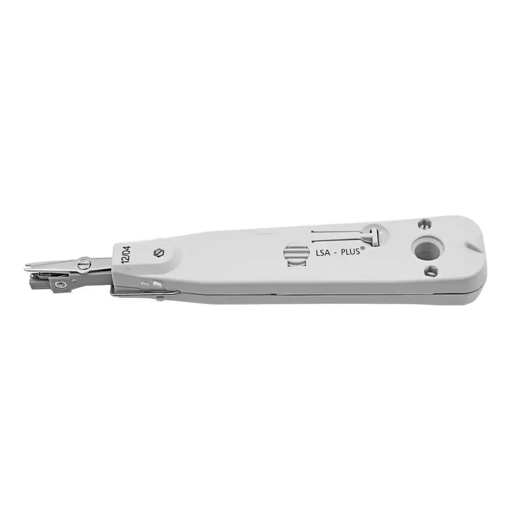 

Silver Adjustable LSA-Plus Punch Down Tool with Sensor for Telecom Phone RJ11 LAN Network Cat5 RJ45 Patch Panel