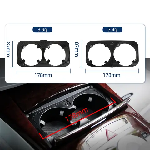 벤츠 S CL 클래스 S300 S350 S400 S500 CL500 2216801991용 차량 센터 콘솔 컵홀더 (메르세데스 W221 W216 호환)