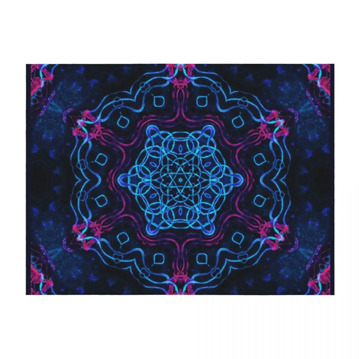 

Mandala of Prosperity Throw Blanket Plaid on the sofa Decorative Throw Sofa Quilt Plush Blankets