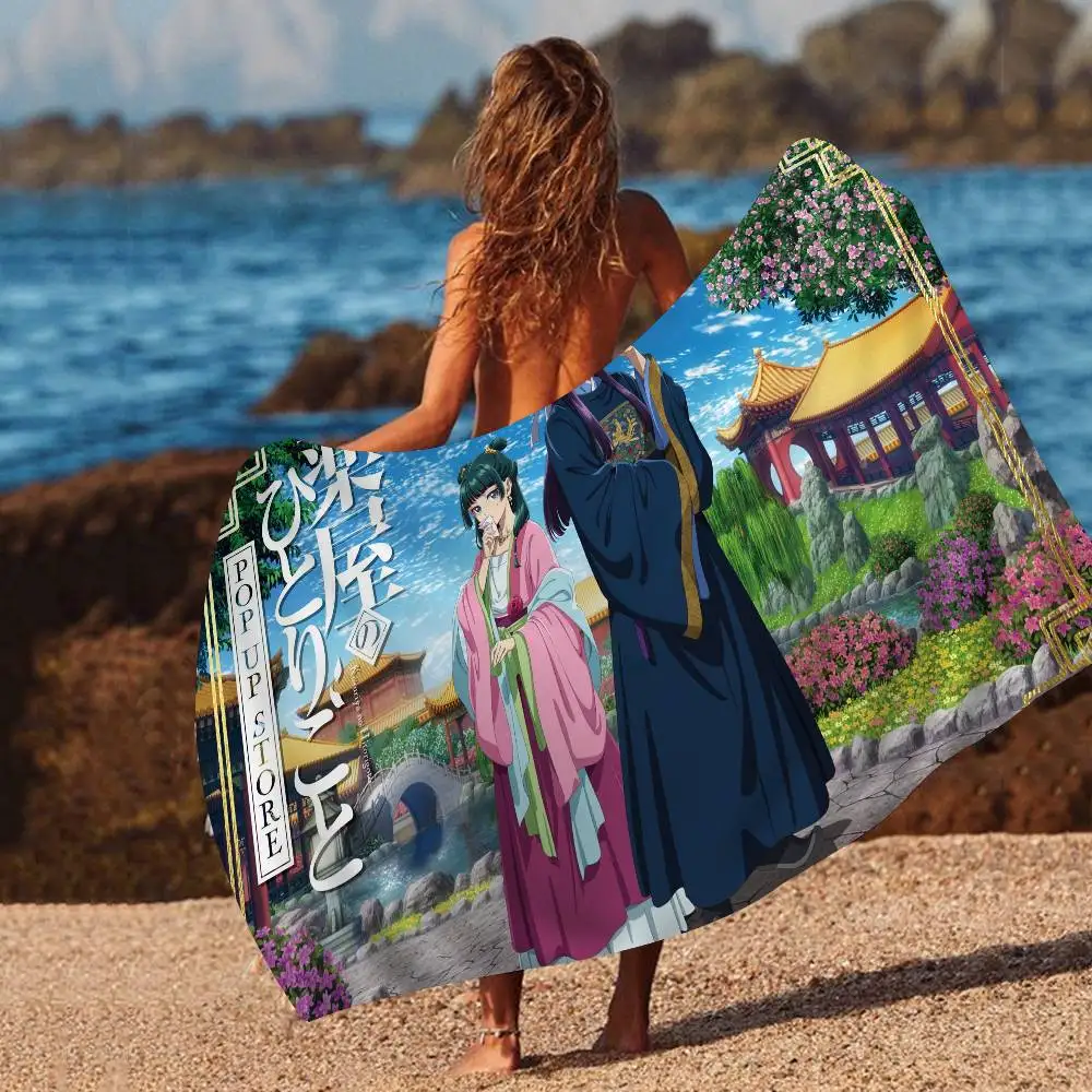 The Apothecary Diaries Anime Microfiber Beach Towel Absorbent Quick Dry Soft Yoga Swimming Resort Mountain Climbing Towel