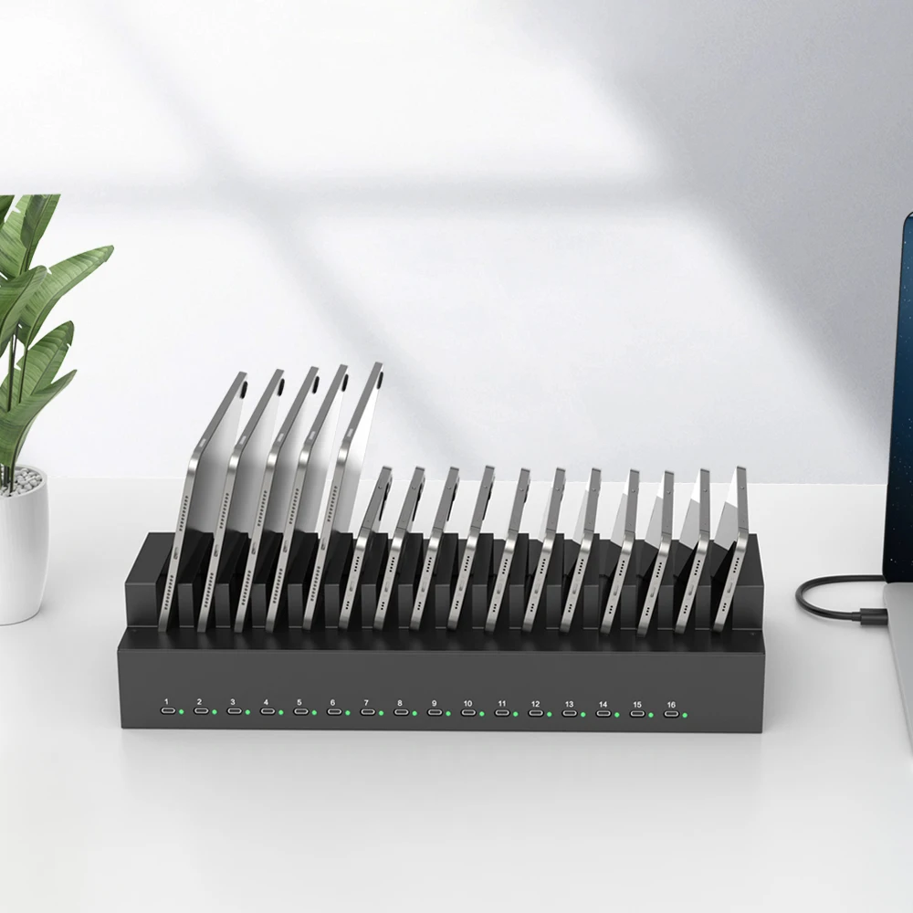 C-165PD Sipolar 16 Port Usb c Hub Adapter 600W Usb Charge Station PD30W Type c Phone Charging Station