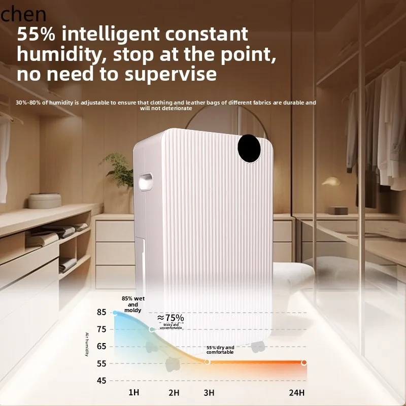

LXC Small Dehumidifier Light Sound Bedroom Dehumidifier Humidifier with Compressor