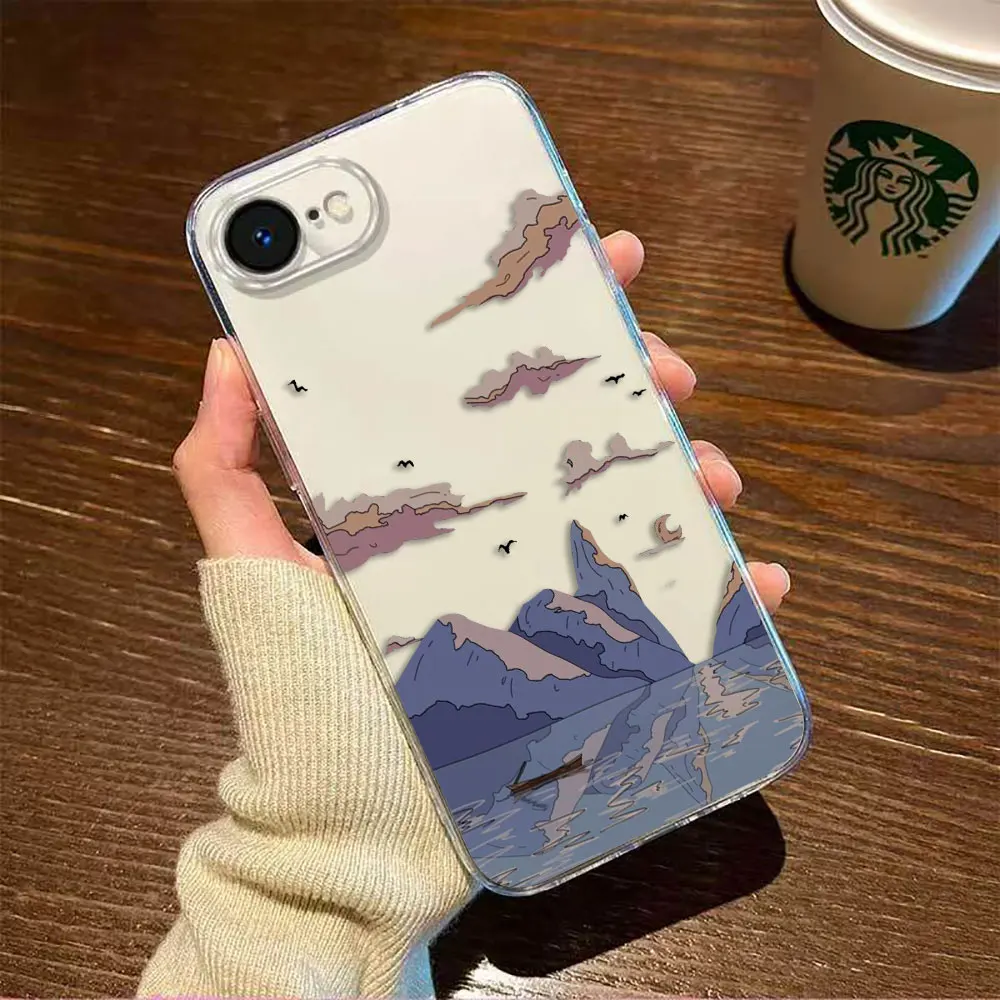 Sunset Scenery Girl Phone Case For Infinix HOT ZERO 50 40i 40 30 30I 20 20I 20S 12 12I 11S PLAY TECNO SPARK 10 20 Clear Case