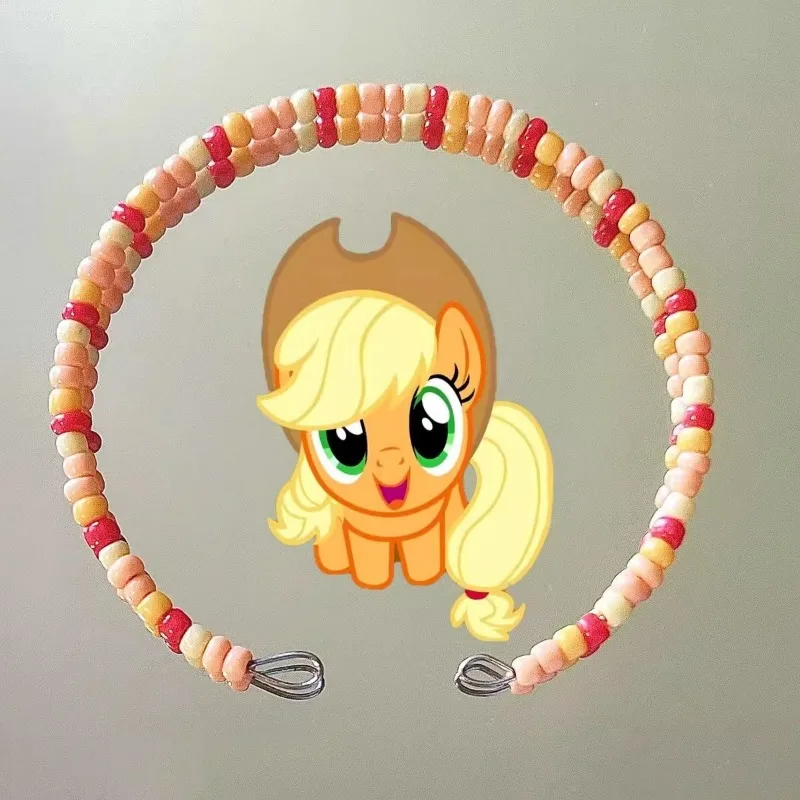 My Little Pony Bracelet Pinkie Pie Rainbow Dash Fluttershy Cute Ins Simple Gift of Rice Beads