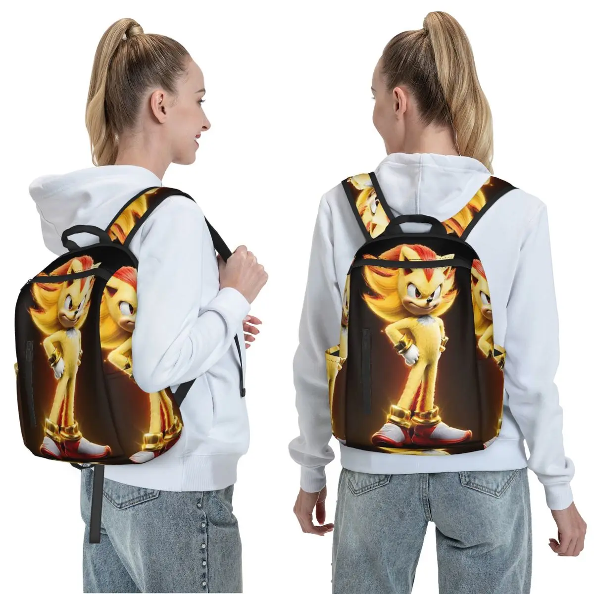 Super Shadow Backpack Daypack Large Capacity Kids BookBag School Bag Shoulder Bags for Men Women