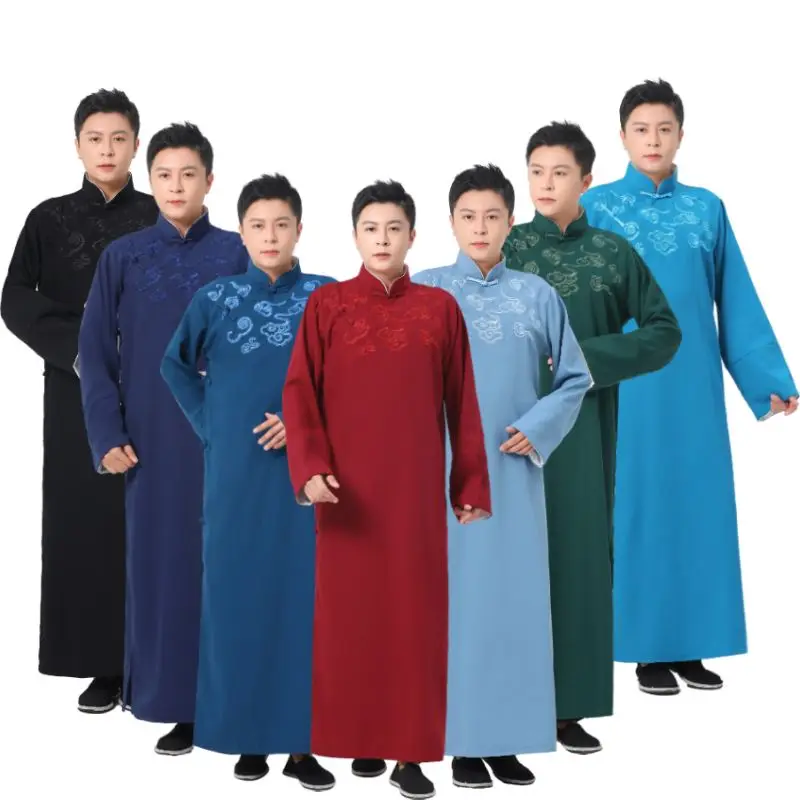 Zhang Yunle Traje Feminino de Estilo Chinês, Manto Longo de Imperador para Ópera Quyi, Traje de Casamento para Padrinhos, Ves...