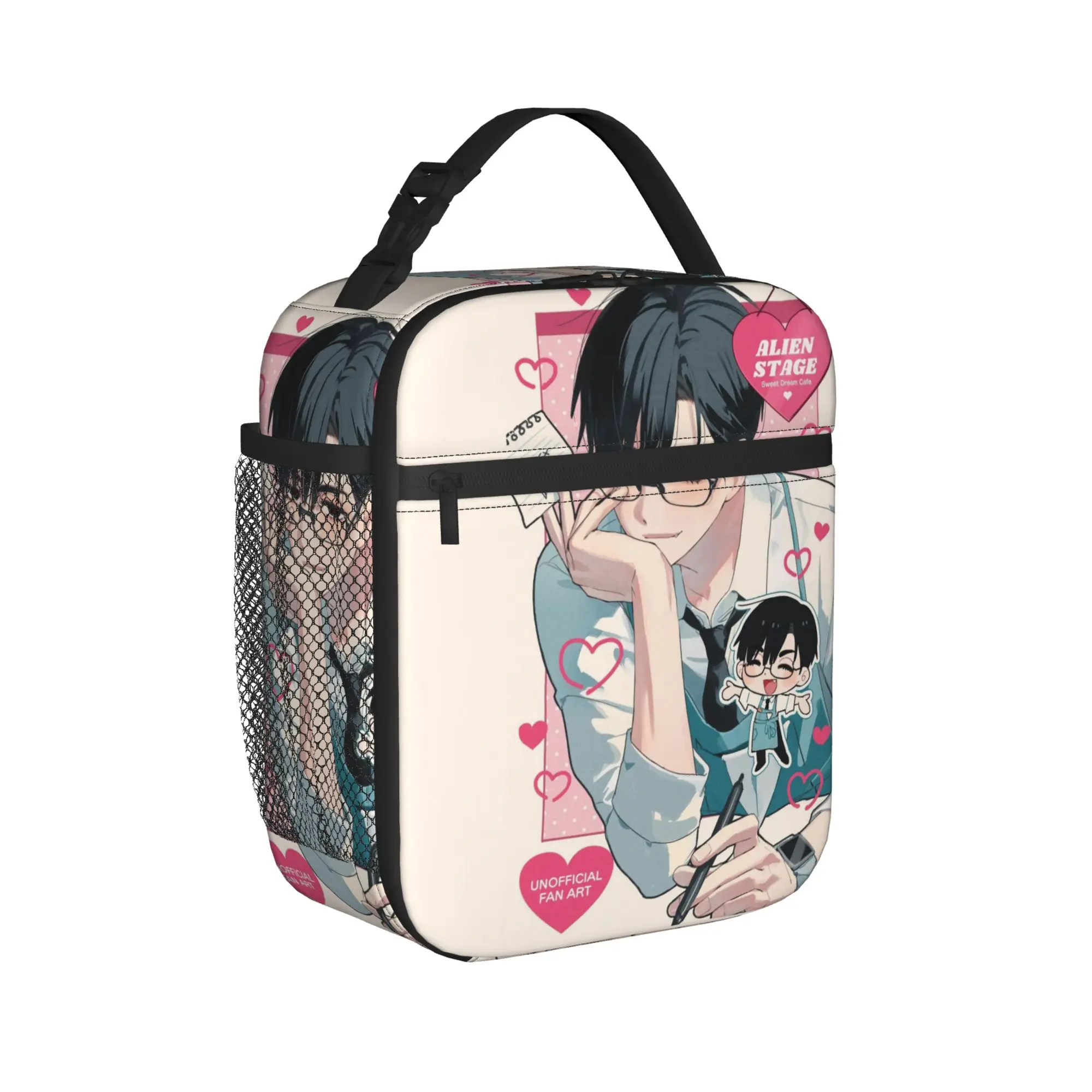 Alien Stage Anime Insulated Lunch Bags Cooler Bag Reusable,Meal Container Luka Ivan Till Mizi Portable Lunch Box Tote for Men