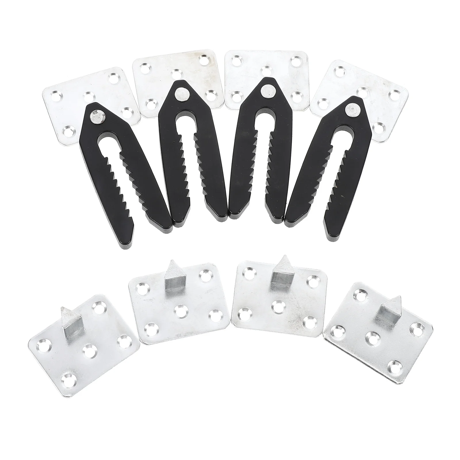 

4 Pcs Sofa Fixer Furniture Connectors Sturdy Adjustable Sectional Brackets Stability Practical Accessories Couch Joint Snap