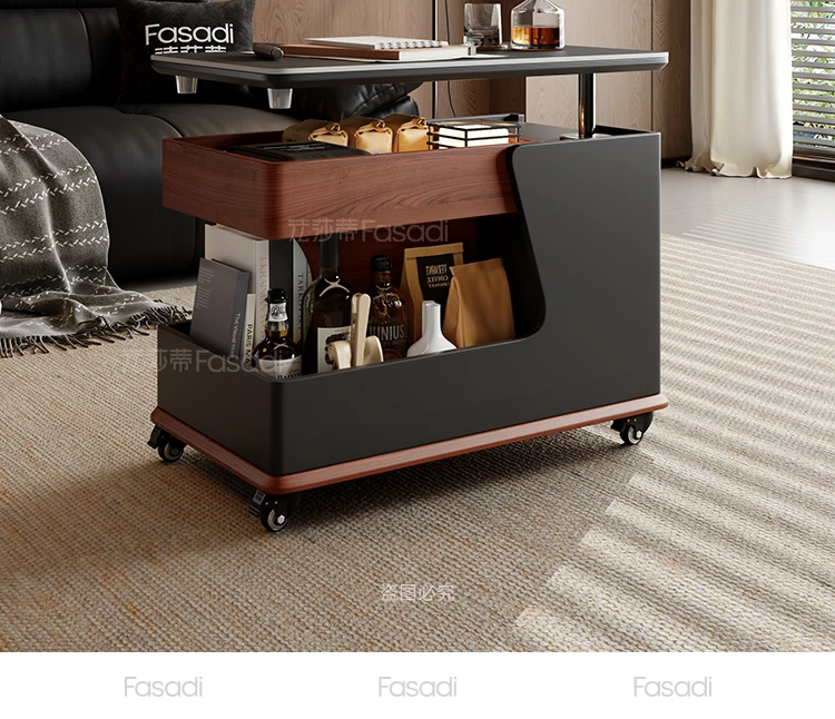 طاولة جانبية لغرفة المعيشة، أريكة قابلة للإزالة، طاولة جانبية، خزانة بجانب السرير، عربة طاولة القهوة #4