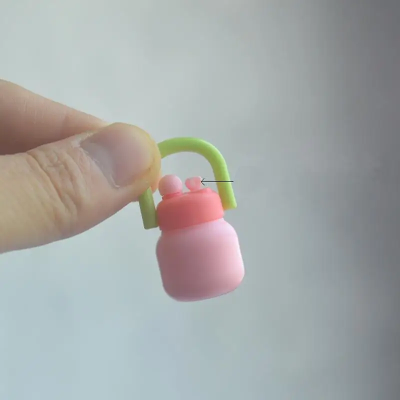 เคาน์ตี้ 1/6 สเกลมินิบ้านตุ๊กตาขวดน้ำจำลองกาต้มน้ำตุ๊กตาของเล่นสำหรับเด็กผู้หญิง