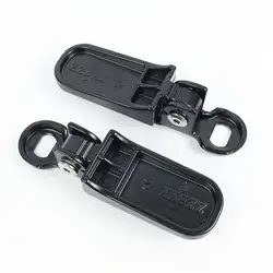 2Pcs Bike Rear Pedals Folding Bike Pegs Aluminum Alloy Non-Slip Bicycle Footrests Quick Release Foot Plates Pedals for E-Bike