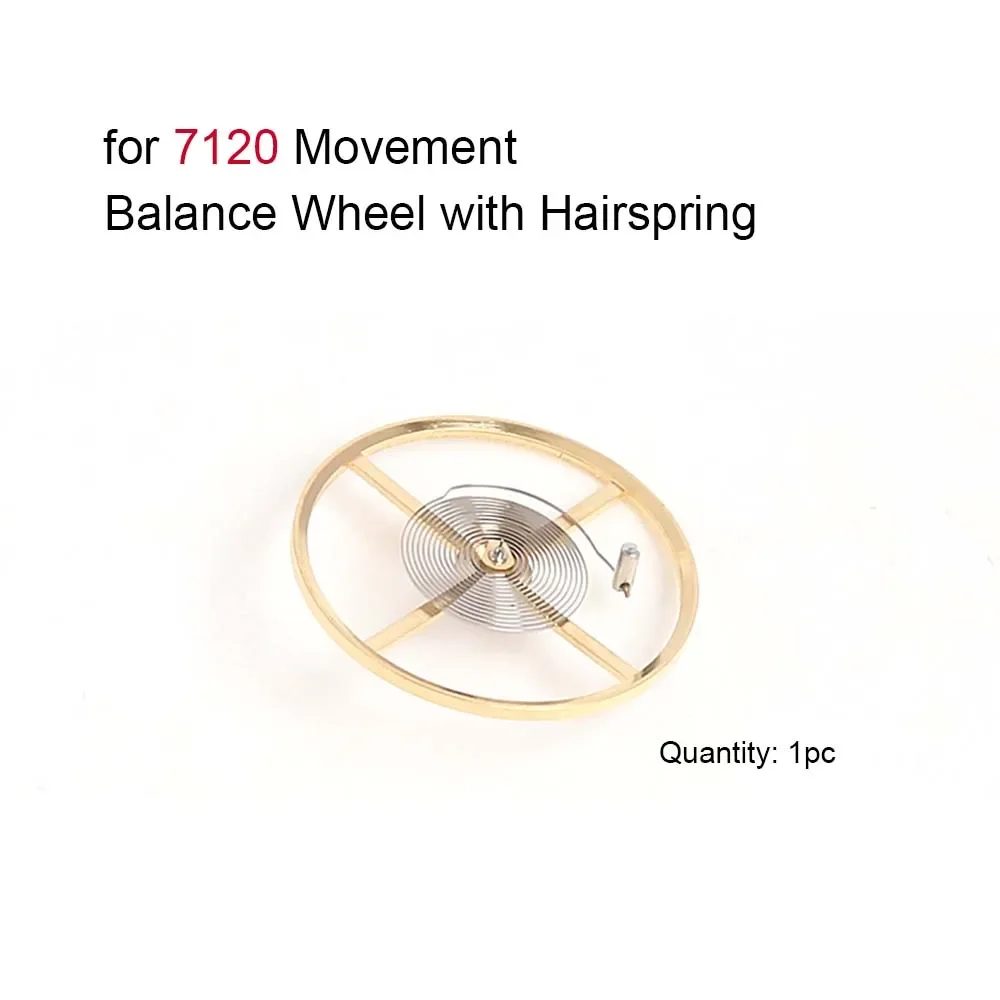 

7120 Watch Balance Wheel With Hairspring for 7120 Movement Repair Tool Watch Accessories