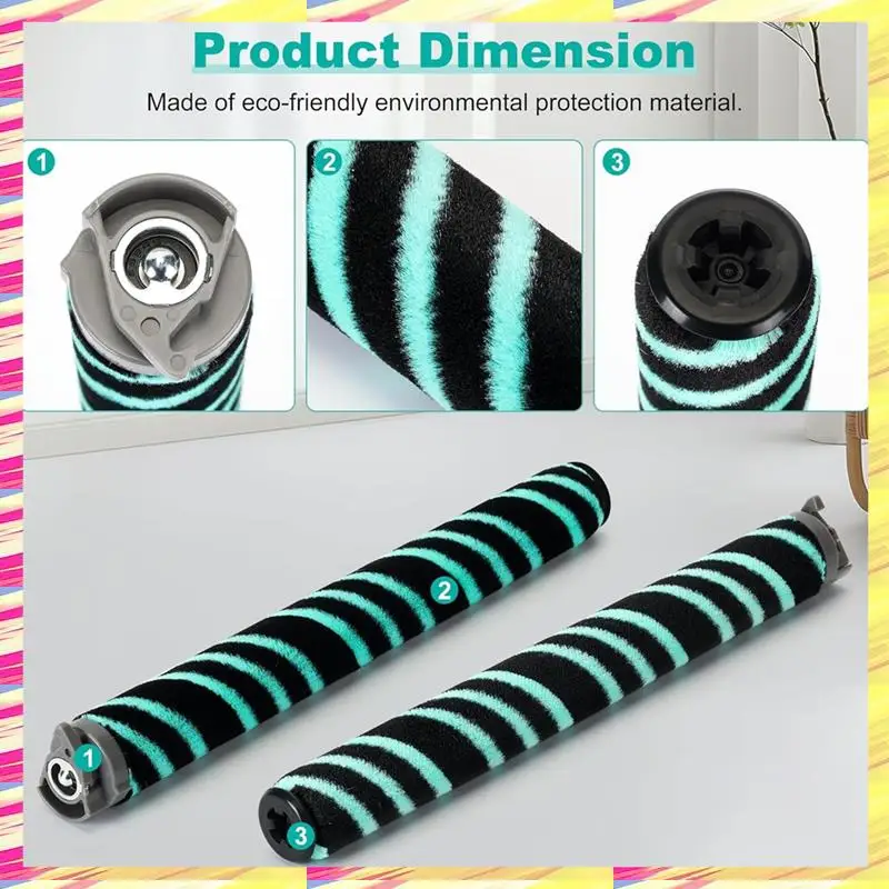 

ABJJ Soft Brush Roller Replacement Parts Forshark AZ4000 AZ4002 AZ3901 Foam & Felt Filters