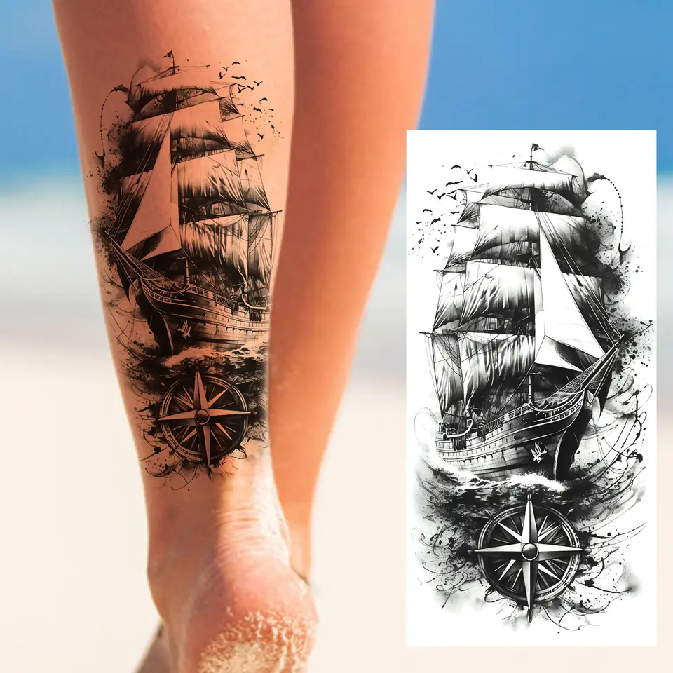 1 Sheet Bless Belief Faith Engraved Temporary Tattoos Family Love Tatoos Waterproof Realistic Fake Tattoo Stickers Long Lasting, image 20