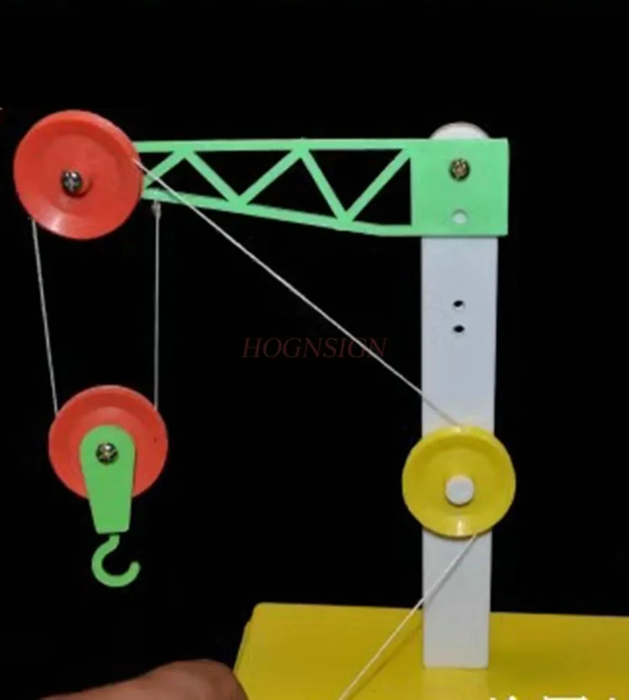 1set Technology pulley system, primary school science physics experiment, fixed pulley DIY teaching aids