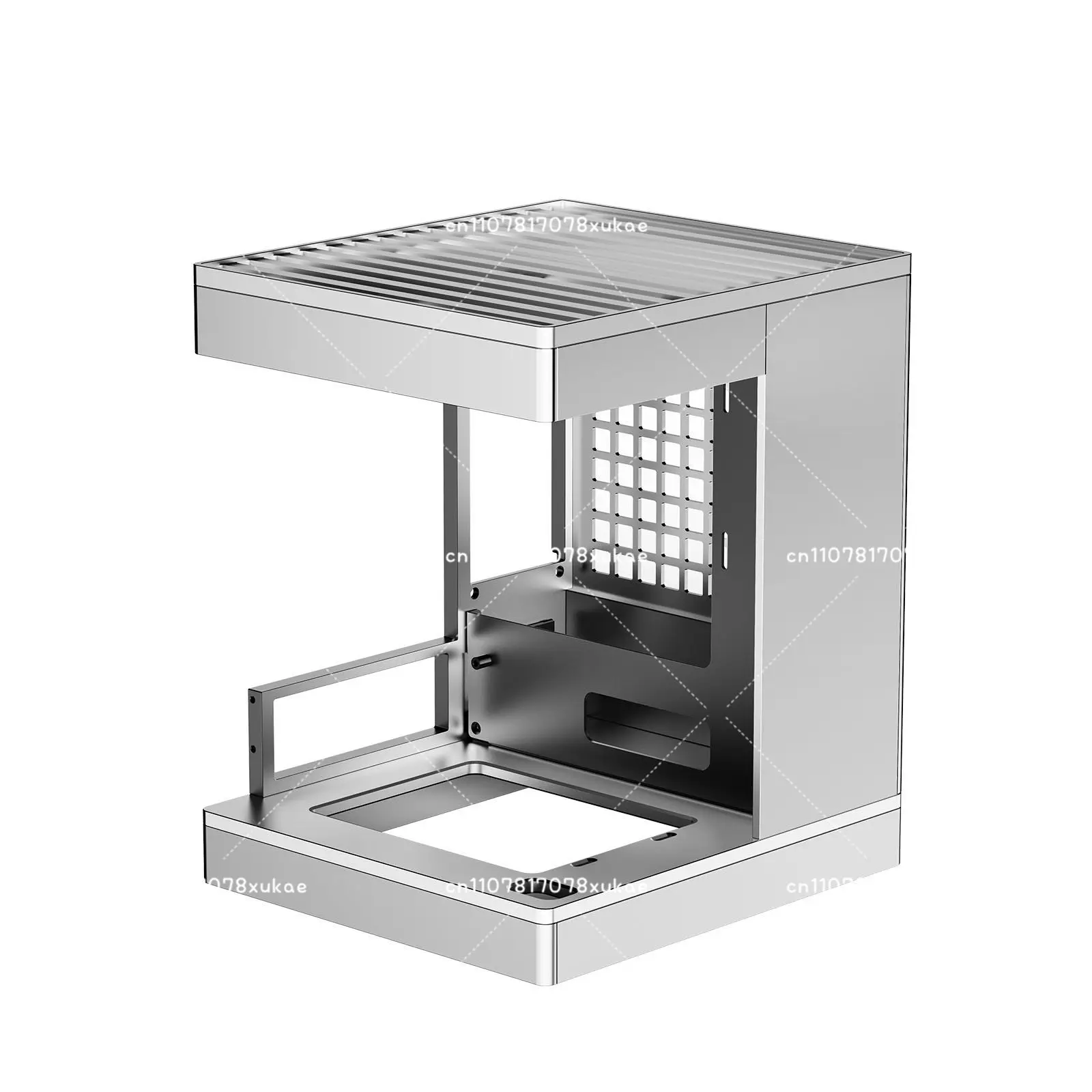 S1 Aluminum Alloy Itx Small Sea View Mini Computer Chassis  Installation Laboratory