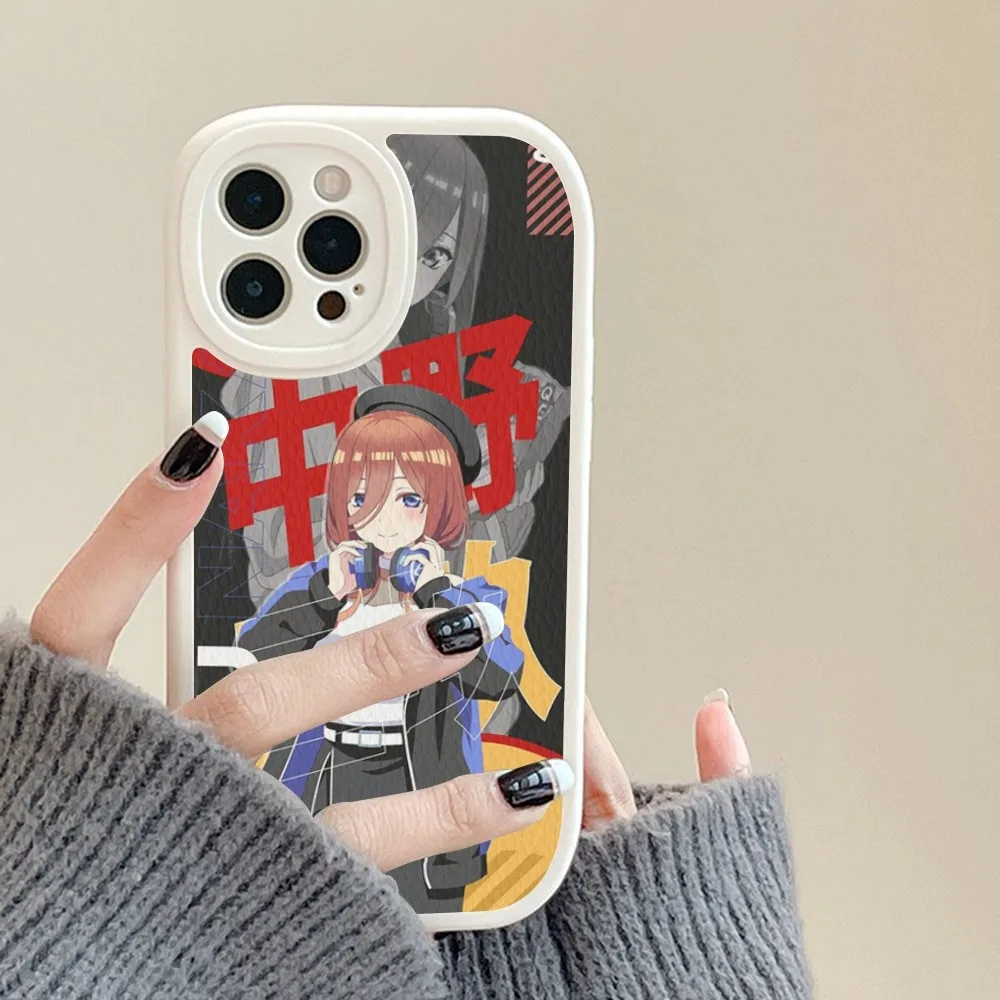 Nakano Miku Anime Phone Case Hard Leather For IPhone 14 13 12 Mini 11 14 Pro Max Xs X Xr 7 8 Plus Fundas