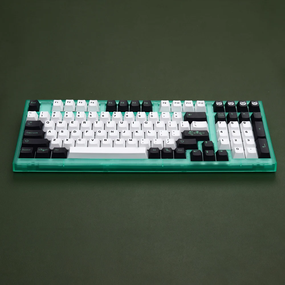 GMK Panda-teclas personalizadas para teclado mecánico, 129 teclas, PBT, sublimación, perfil de cereza, para interruptor MX